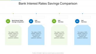 Bank Interest Rates Savings Comparison In Powerpoint And Google Slides Cpb
