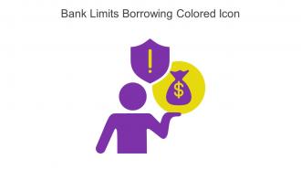 Bank Limits Borrowing Colored Icon In Powerpoint Pptx Png And Editable Eps Format