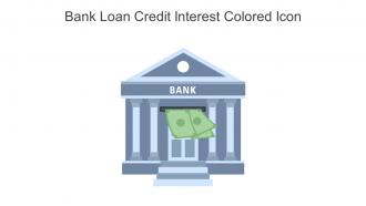 Bank Loan Credit Interest Colored Icon In Powerpoint Pptx Png And Editable Eps Format