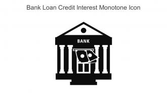 Bank Loan Credit Interest Monotone Icon In Powerpoint Pptx Png And Editable Eps Format