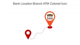 Bank Location Branch ATM Colored Icon In Powerpoint Pptx Png And Editable Eps Format