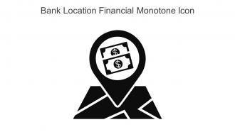 Bank Location Financial Monotone Icon In Powerpoint Pptx Png And Editable Eps Format