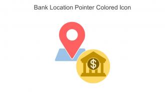 Bank Location Pointer Colored Icon In Powerpoint Pptx Png And Editable Eps Format