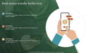 Bank Money Transfer Facility Icon