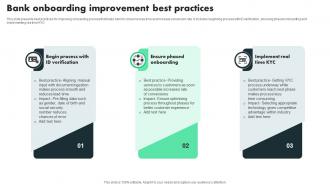 Bank Onboarding Improvement Best Practices