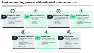 Bank Onboarding Process With Estimated Automation Cost