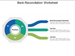 Bank reconciliation worksheet ppt powerpoint presentation slides information cpb
