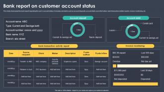 Bank Report On Customer Account Status