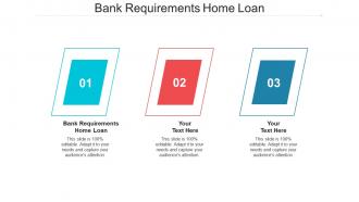 Bank requirements home loan ppt powerpoint presentation file infographics cpb