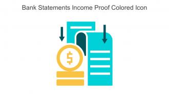 Bank Statements Income Proof Colored Icon In Powerpoint Pptx Png And Editable Eps Format