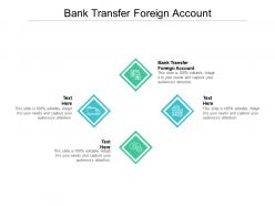 Bank transfer foreign account ppt powerpoint presentation file structure cpb