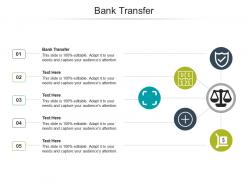 Bank transfer ppt powerpoint presentation infographics maker cpb