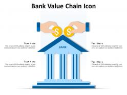 Bank value chain icon