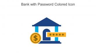 Bank With Password Colored Icon In Powerpoint Pptx Png And Editable Eps Format