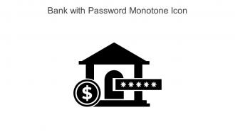 Bank With Password Monotone Icon In Powerpoint Pptx Png And Editable Eps Format