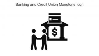 Banking And Credit Union Monotone Icon In Powerpoint Pptx Png And Editable Eps Format