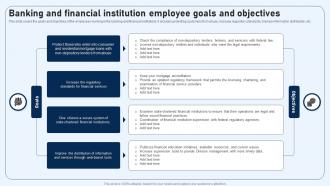 Banking And Financial Institution Employee Goals And Objectives