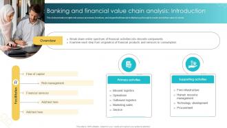 Banking And Financial Value Chain Analysis Introduction