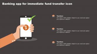 Banking App For Immediate Fund Transfer Icon
