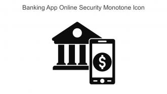 Banking App Online Security Monotone Icon In Powerpoint Pptx Png And Editable Eps Format