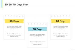 Banking client onboarding process 30 60 90 days plan ppt file icon
