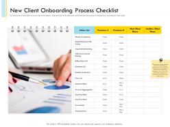 Banking client onboarding process new client onboarding process checklist