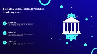 Banking Digital Transformation Roadmap Icon