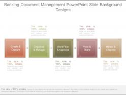 Banking Document Management Powerpoint Slide Background Designs