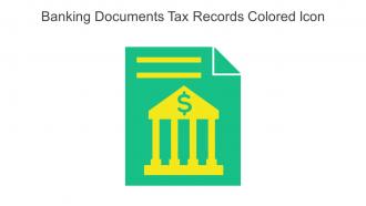Banking Documents Tax Records Colored Icon In Powerpoint Pptx Png And Editable Eps Format