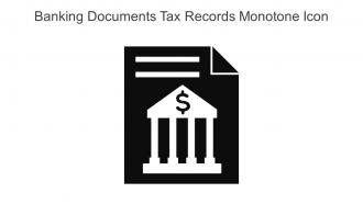 Banking Documents Tax Records Monotone Icon In Powerpoint Pptx Png And Editable Eps Format