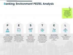 Banking environment pestel analysis compare ppt powerpoint presentation deck