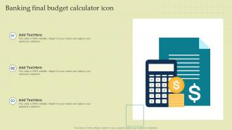Banking Final Budget Calculator Icon