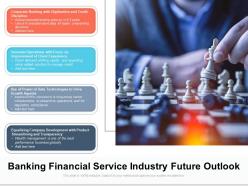 Banking financial service industry future outlook