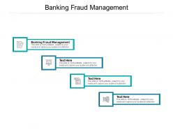 Banking fraud management ppt powerpoint presentation ideas introduction cpb