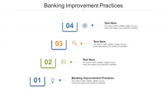 Banking improvement practices ppt powerpoint presentation ideas summary cpb