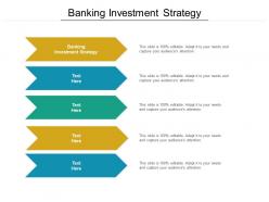 Banking investment strategy ppt powerpoint presentation gallery inspiration cpb