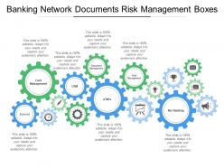 Banking network documents risk management boxes