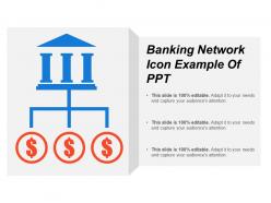 Banking Network Icon Example Of Ppt