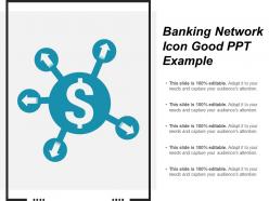 Banking network icon good ppt example