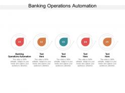 Banking operations automation ppt powerpoint presentation professional clipart cpb