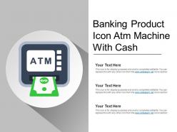 Banking Product Icon Atm Machine With Cash
