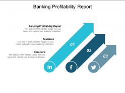 Banking profitability report ppt powerpoint presentation infographic template vector cpb