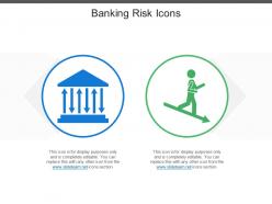 Banking risk icons