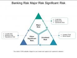 Banking risk major risk significant risk