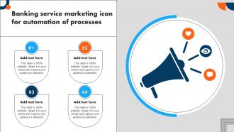 Banking Service Marketing Icon For Automation Of Processes