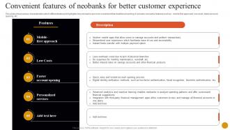 Banking Solutions For Improving Customer Convenient Features Of Neobanks For Better Customer Fin SS V