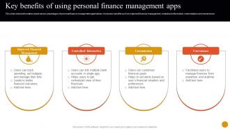 Banking Solutions For Improving Customer Key Benefits Of Using Personal Finance Management Apps Fin SS V
