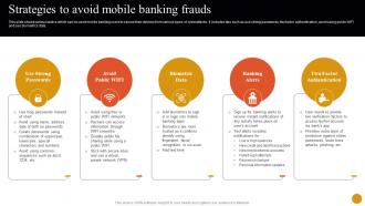 Banking Solutions For Improving Customer Strategies To Avoid Mobile Banking Frauds Fin SS V
