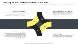 Banking Startup B Plan Choosing An Ideal Business Location For The Bank BP SS