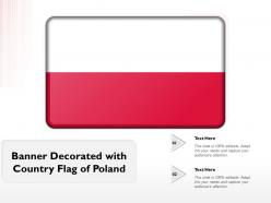 Banner Decorated With Country Flag Of Poland